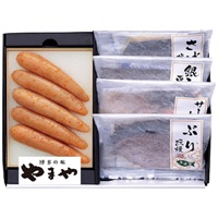 無着色辛子明太子・レンジで簡単焼魚詰合せ