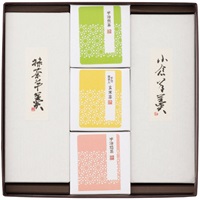 絹ごし羊かん(抹茶・小倉)2本・宇治茶セット