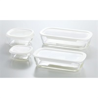 耐熱ガラス製保存容器4点セット