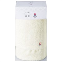 羽衣　ふっくら軽いバスタオル（ホワイト）