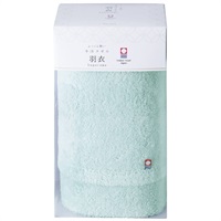 羽衣　ふっくら軽いバスタオル（ブルー）