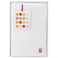今治招福　フェイスタオル（ホワイト）