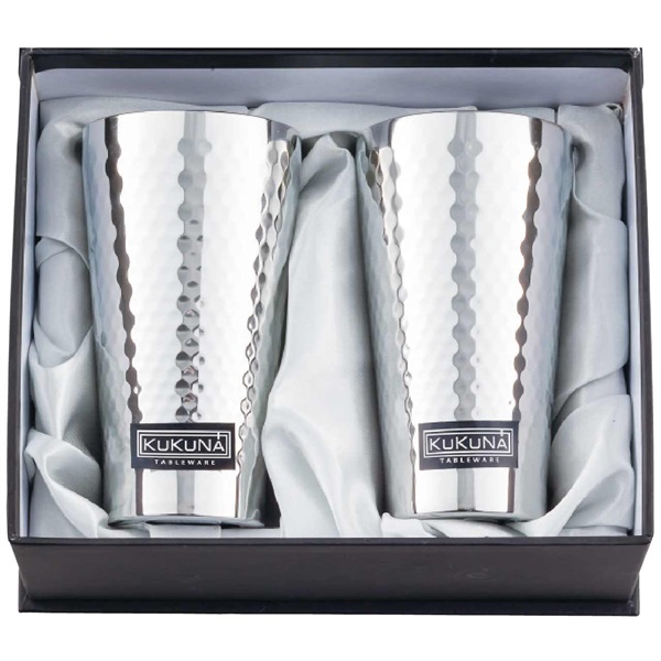ククナ ステンレスタンブラー350ml2客セット タイヘイのギフト まごころセレクト 可愛い べんり KUKUNA TABLEWARE ステンレスタンブラー 350ml(ミラー、槌目仕上げ) 1163-010 人気 送料無料 おしゃれな 雑貨 通販