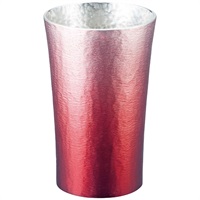 錫製タンブラー200ml 赤